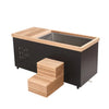 ICE TUB Black Rectangular Red Cedar Cold Plunge