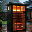 Thermora Lugano 2-Person Outdoor Full-Spectrum Infrared Sauna with WiFi, Chromotherapy Lighting & Aluminum Alloy Exterior