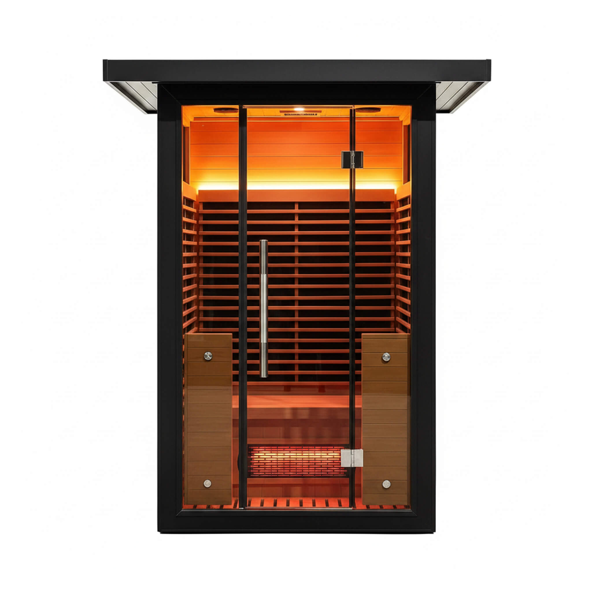 Thermora Lugano 2-Person Outdoor Full-Spectrum Infrared Sauna with WiFi, Chromotherapy Lighting & Aluminum Alloy Exterior