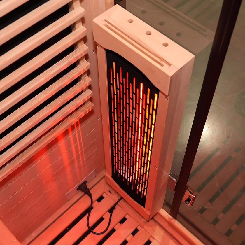 Thermora Lugano 2-Person Outdoor Full-Spectrum Infrared Sauna with WiFi, Chromotherapy Lighting & Aluminum Alloy Exterior
