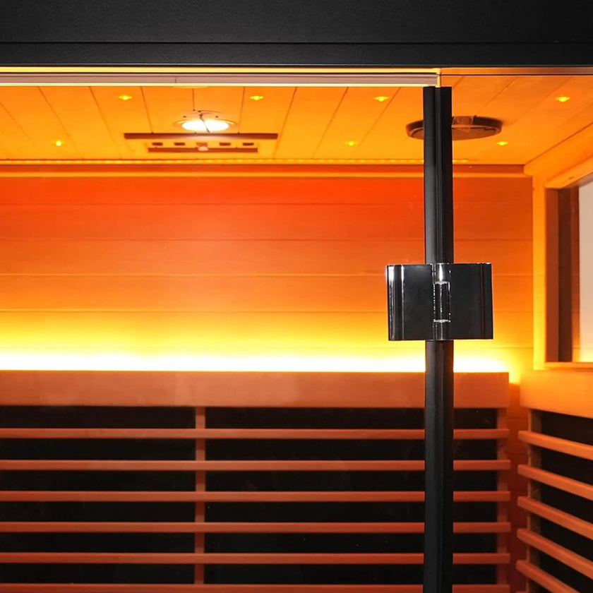 Thermora Lugano 2-Person Outdoor Full-Spectrum Infrared Sauna with WiFi, Chromotherapy Lighting & Aluminum Alloy Exterior