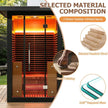 Thermora Lugano 2-Person Outdoor Full-Spectrum Infrared Sauna with WiFi, Chromotherapy Lighting & Aluminum Alloy Exterior