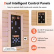 2 People Far Infrared Wooden Sauna Room with Free Red Light Therapy
