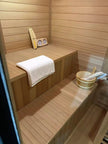 Anyi AY-200HGD Luxury Black Outdoor Cedar Sauna 4-6 Person Backyard