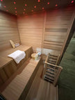 Anyi AY-200HGD Luxury Black Outdoor Cedar Sauna 4-6 Person Backyard