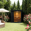Anyi AY-200HGD Luxury Black Outdoor Cedar Sauna 4-6 Person Backyard