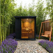 Anyi AY-200HGD Luxury Black Outdoor Cedar Sauna 4-6 Person Backyard
