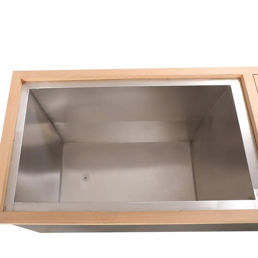 ICE TUB Black Rectangular Red Cedar Cold Plunge