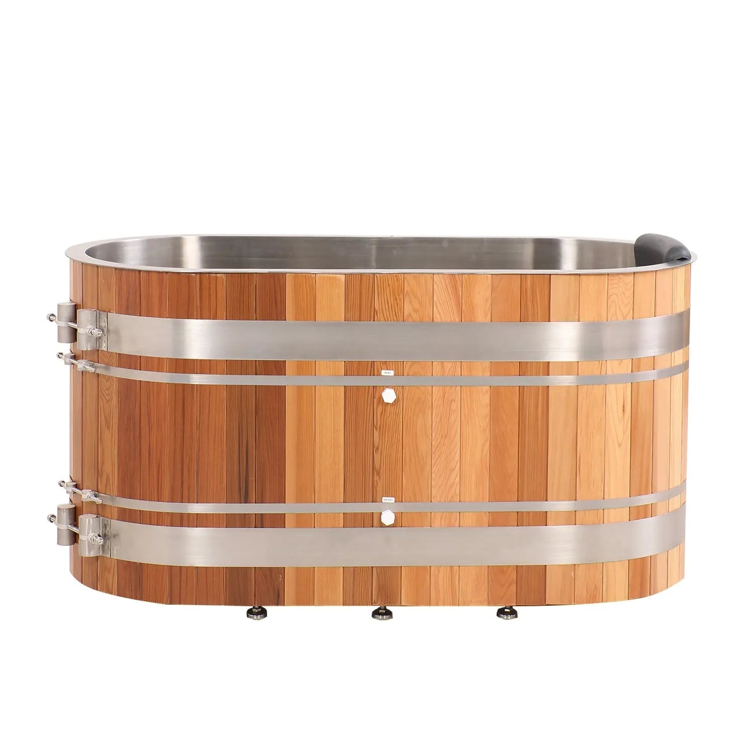 ICE TUB U Shaped Red Cedar Cold Plunge with Chiller