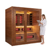 Rövia 4 Person Hybrid Sauna Infrared and Steam Cedar 6kW Heater (Made to Order)