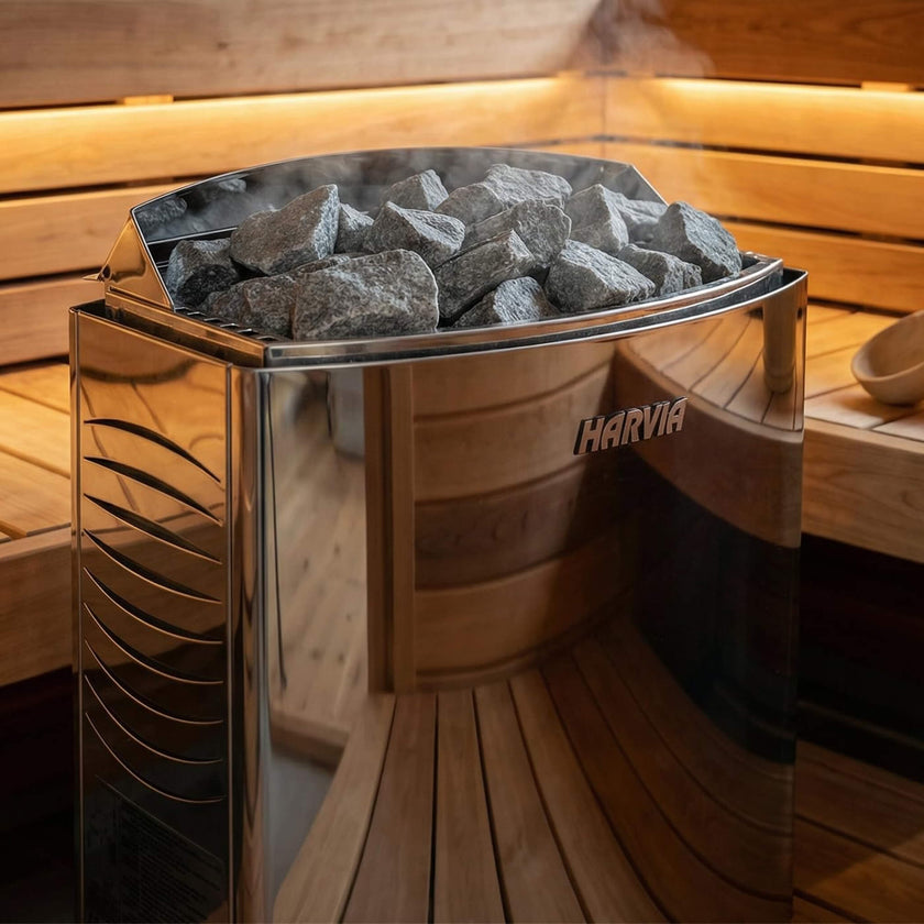Rövia 4 Person Hybrid Sauna Infrared and Steam Cedar 6kW Heater (Made to Order)