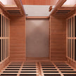 Premium 4 Person Low EMF Outdoor Far Infrared Mahogany Sauna With Bluetooth Audio