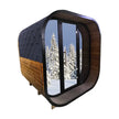 Anyi-FFF Black Thermo Spruce Outdoor Sauna Cabin 4–6 Person