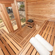 2–6 Person Outdoor Cedar Sauna Wood or Electric Heater
