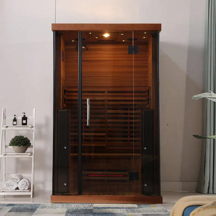 2 Person Far Infrared Sauna Compact Home Cabin with Ionizer