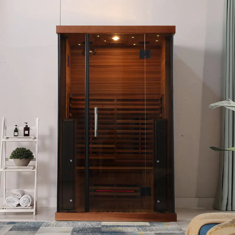 2 Person Far Infrared Sauna Compact Home Cabin with Ionizer
