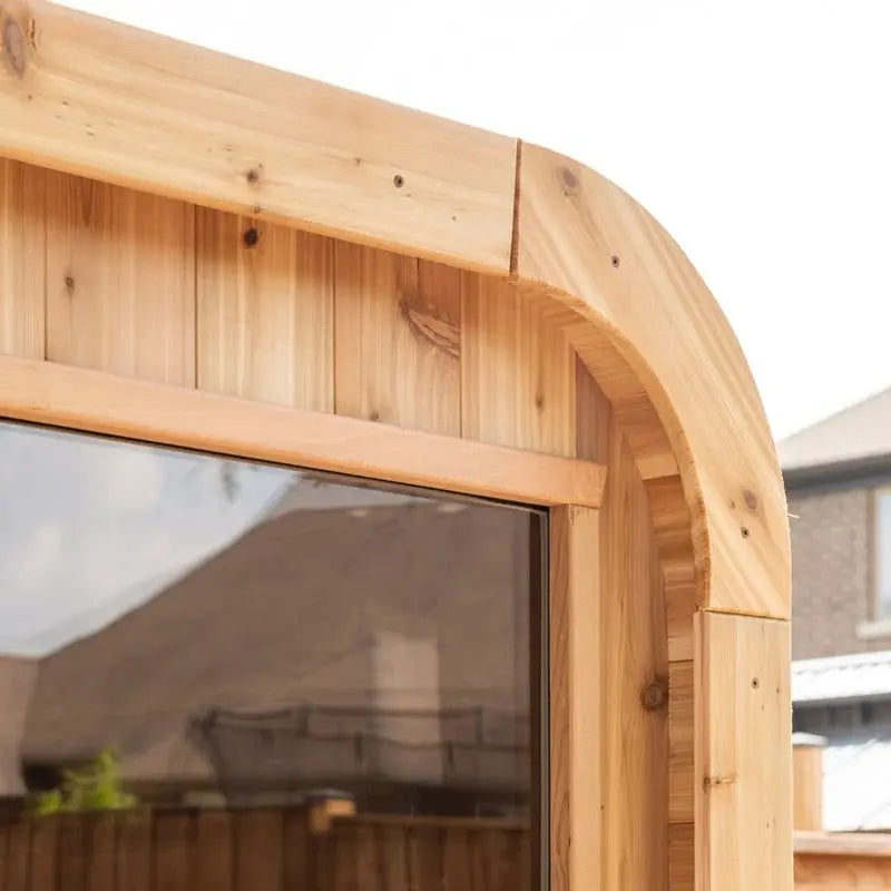 2–6 Person Outdoor Cedar Sauna Wood or Electric Heater