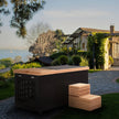 ICE TUB Black Rectangular Red Cedar Cold Plunge