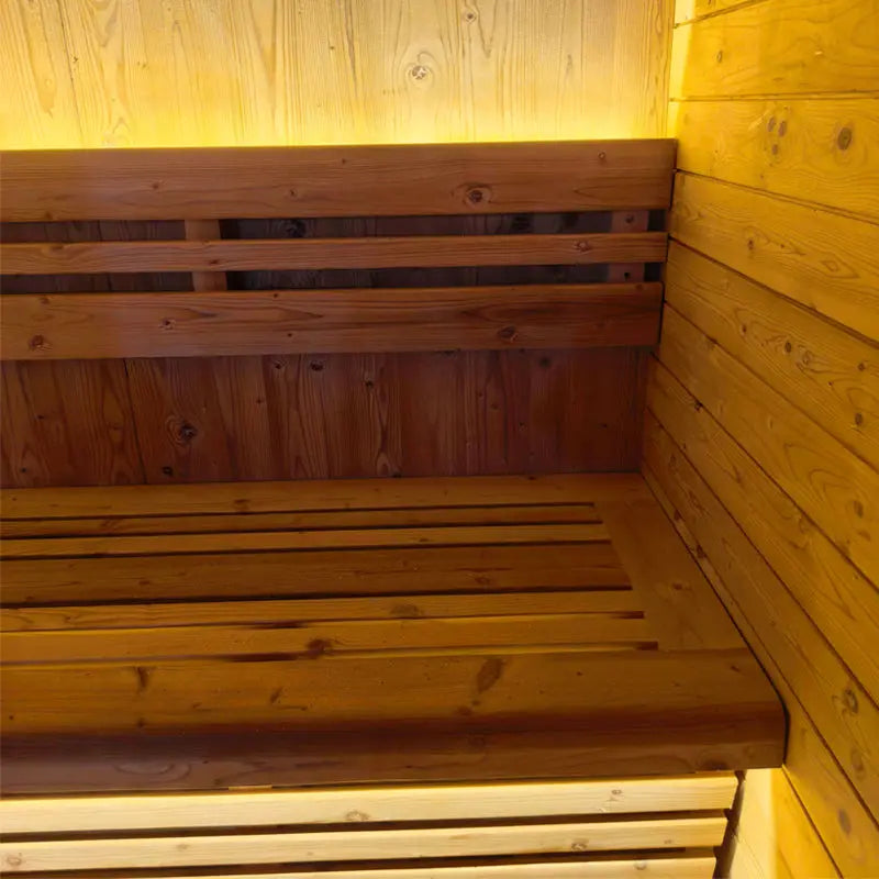 Anyi-FFF Black Thermo Spruce Outdoor Sauna Cabin 4–6 Person