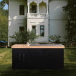 ICE TUB Black Rectangular Red Cedar Cold Plunge