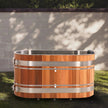 ICE TUB U Shaped Red Cedar Cold Plunge with Chiller