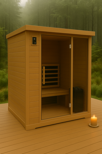 Skyline Edge Outdoor Infrared Sauna for Two