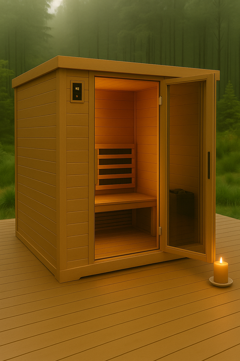 Skyline Edge Outdoor Infrared Sauna for Two