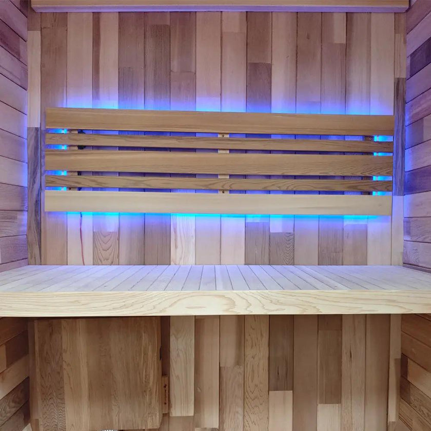 Red Cedar Outdoor Square Traditional Steam Sauna – Premium Home Wellness & Relaxation