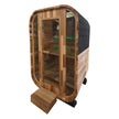 Red Cedar Outdoor Square Traditional Steam Sauna – Premium Home Wellness & Relaxation