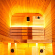 Carbonized Spruce Outdoor Traditional Steam Sauna 1–2 Person 6kW Heater
