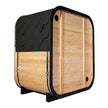 4 Person Carbonized Spruce Outdoor Steam Sauna with 6kW Heater
