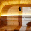 4 Person Carbonized Spruce Outdoor Steam Sauna with 6kW Heater
