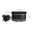 Black Oval Red Cedar Ice Bath Tub | Cold Plunge Spa Barrel for Athlete Recovery & Home Spa