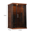 2 Person Far Infrared Sauna Compact Home Cabin with Ionizer