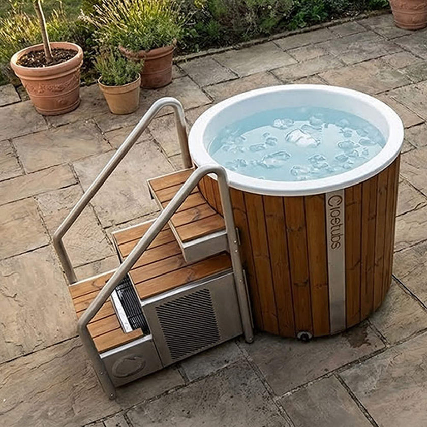 Icetubs IceBarrel XL Thermowood Cold Plunge Tub with Heating, Cooling & App Control | Indoor Outdoor Ice Bath