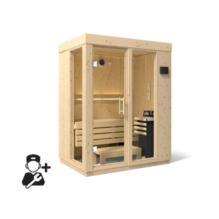 Kohler Indoor Sauna Kit Scandinavian Spruce 2 to 5 Person