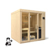 Kohler Indoor Sauna Kit Scandinavian Spruce 2 to 5 Person
