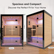 Thermora Luxury 2 Person Canadian Hemlock Far Infrared Home Sauna