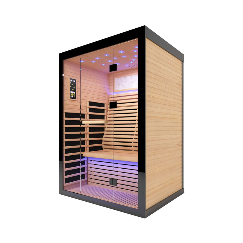 Thermora Luxury 2 Person Canadian Hemlock Far Infrared Home Sauna