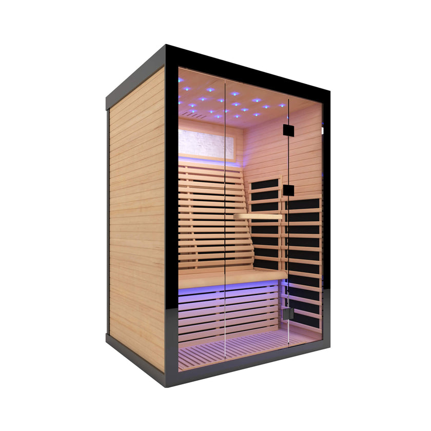 Thermora Luxury 2 Person Canadian Hemlock Far Infrared Home Sauna