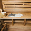 4 Person Outdoor Barrel Sauna – Red Cedar or Hemlock Traditional Steam Sauna Kit with Waterproof Tile