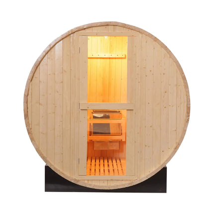 Premium All Weather Outdoor Pinewood Barrel Sauna Kit