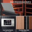 Thermora Premium 2 Person Infrared Sauna with Red Light and Himalayan Salt
