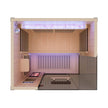 Thermora Premium 2 Person Infrared Sauna with Red Light and Himalayan Salt