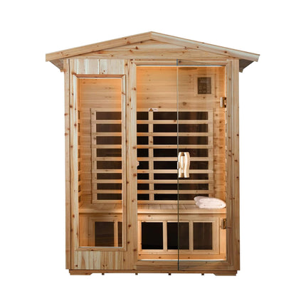 Thermora 2 Person Indoor Outdoor Far Infrared Low EMF Hemlock Sauna