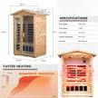 Thermora 2 Person Indoor Outdoor Far Infrared Low EMF Hemlock Sauna