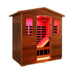 Bluetooth Premium 3 Person Outdoor Mahogany Far Infrared Sauna