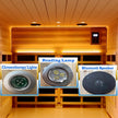 Thermora 4 Person Outdoor Mahogany Far Infrared Sauna Full Spectrum Low EMF & Bluetooth