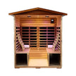 Thermora 4 Person Outdoor Mahogany Far Infrared Sauna Full Spectrum Low EMF & Bluetooth