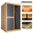 Thermora Large Hemlock 2 Person V Shaped Far Infrared Sauna Room